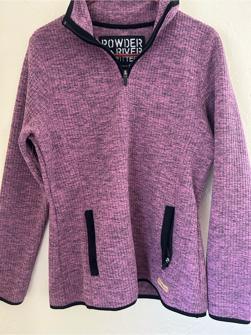 Powder River Outfitters Women's Purple Half-Zip Sweater